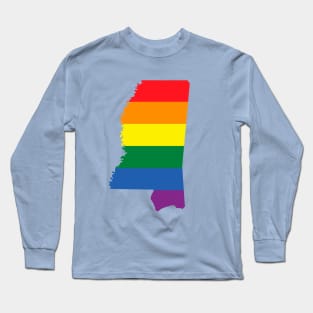 Mississippi state LGBT Pride Long Sleeve T-Shirt